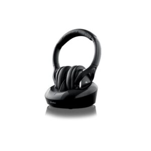 Auricolare Con Cavo e Senza Cavo A Padiglione TV Base Nero