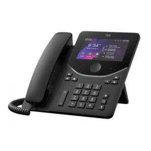 DESK PHONE 9871 CARBON Telefono IP Nero, Carbonio LCD Wi-Fi