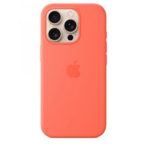 Custodia MagSafe in silicone per iPhone 16 Pro - Mandarancio