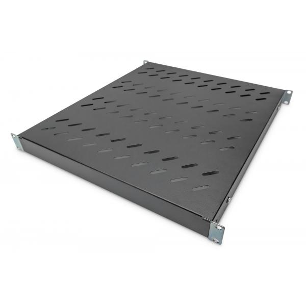 Ripiano DIGITUS con guide di fissaggio variabili per installazione permanente in armadi da 483 mm (19")