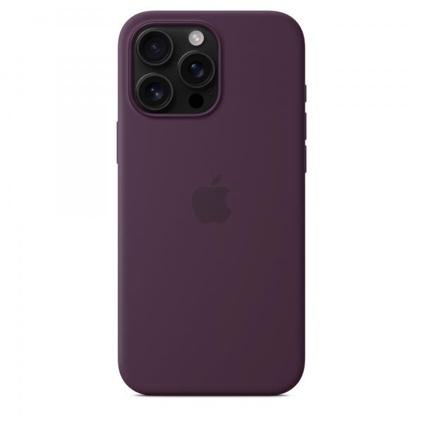 APPLE iPhone 16 Pro Max - Custodia in silicone con MagSafe - Prugna