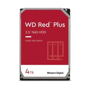 Disco rigido interno - WESTERN DIGITAL - Red Plus - 4TB - 3,5 - NAS dedicato - Classe 5400 RPM - SATA 6 GB/s (WD40EFPX)