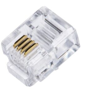 COONETTORE PLUG TELEFONICO RJ11 6P4C (CONF.100PZ) (LKPL64)