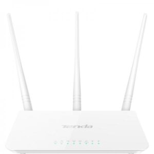ROUTER TENDA F3 WIRELESS-N BROADBAND 300M 2T2R 3P LAN 10/100M, 3 ANTENNE FISSE 5dBi 2.4GHz