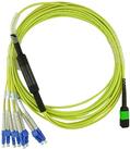 Kompatibles F5 Networks F5-UPG-QSFP4x10LR-1M BlueOptics LWL Breakout Patchkabel, MTP/APC, 4xDuplex LC/UPC, 1 Meter, Singlemode E9/125µm, G.657.A1, Markenfaser, 3.0mm LSZH gelb, 8 Kerne und MTP Stecker ohne Pins, inkl. Messprotokoll (F5-UPG-QSFP4x10LR-1M-BO)