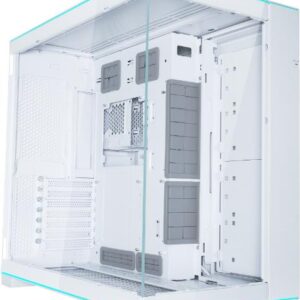 Lian Li O11D EVO RGB Tempered Glass - weiß - Vielseitiger und geräumiger Midi-Tower - Front- und Seitenteil aus Tempered Glass - mit flexibler Radiator- und hochkantiger Grafikkartenmontage - innovativer Reverse Mode - Radiatoren bis 420 mm - für bis zu 10 Lüfter - 1x USB 3.1 Typ C / 2x USB 3.0 Typ A  ... (O11DERGBW)