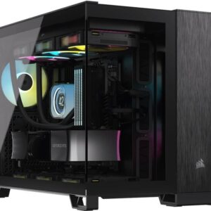 CORSAIR 2500X - Mid tower - micro ATX - Seitenteil mit Fenster (gehärtetes Glas) - keine Spannungsversorgung (ATX) - Schwarz, obsidian aluminum - USB/Audio (CC-9011287-WW)