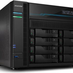 ASUSTOR Lockerstor 10 AS6510T - NAS-Server - 10 Schächte - SATA 6Gb/s - RAID 0, 1, 5, 6, 10, JBOD - RAM 8 GB - 2.5 Gigabit Ethernet / 10 Gigabit Ethernet - iSCSI Support
