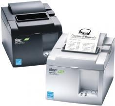 Star TSP143IIU+ - Belegdrucker - Thermodirekt - 8 cm Rolle - 203 dpi - bis zu 250 mm/Sek. - USB 2.0 - Cutter - Grau