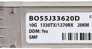 Kompatibler Meraki SFP-10G-BX-D BlueOptics BO55J33620D SFP+ Bidi Transceiver, LC-Simplex, 10GBASE-BX-D, Singlemode Fiber, TX1330nm/RX1270nm, 20KM, DDM, 0°C/+70°C (SFP-10G-BX-D-20-MR-BO)