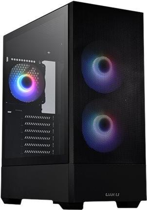 Lian Li Lancool 205 MESH Micro Tower - Micro-ATX - Seitenteil mit Fenster (gehärtetes Glas) - keine Spannungsversorgung - Schwarz - USB/Audio (LANCOOL 205M Mesh Black)