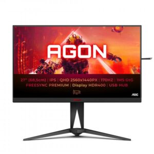 AOC AGON AG275QXN Monitor PC 68,6 cm [27] 2560 x 1440 Pixel Quad HD Nero, Rosso (AOC AGON AG275QXN sk?rm - WLED - 27 -)