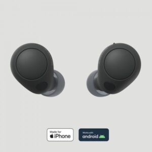 Sony WF-C700N Cuffie con cancellazione del rumore True Wireless - Comfort e stabilità per tutto il giorno - Durata della batteria fino a 15 ore con custodia di ricarica - Nero (Noise Cancelling Headphones Black)