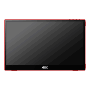 AOC 16G3 TV e monitor portatile Nero, Rosso 39,6 cm [15.6] TFT 1920 x 1080 Pixel (AOC Gaming 16G3 - LED monitor - 15.6 - portable - 1920 x 1080 Full HD [1080p] @ 144 Hz - IPS - 250 cd/m? - 1000:1 - 4 ms - HDMI, Micro HDMI, USB-C - speakers - black, red)