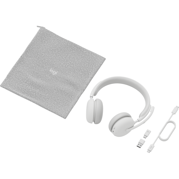 Logitech Zone Wireless 2 Auricolare Con cavo e senza cavo A Padiglione Ufficio USB tipo-C Bluetooth Bianco (Logitech Zone Wireless 2 - headset)