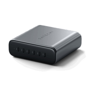 Satechi ST-C200GM-EU Caricabatterie per dispositivi mobili Universale Grigio AC Interno (Satechi 200W USB-C 6-port GaN charger)