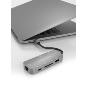 Terratec Connect C8 USB 2.0 Type-C Grigio (TERRATEC Connect C Type-C 7in1)
