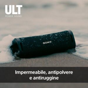 Sony ULT FIELD 1 - Speaker portatile wireless Bluetooth con ULT POWER SOUND, bassi potenti, IP67, impermeabile, antipolvere, antiurto, batteria da 12 ore, qualità chiamata chiara, anche da esterno, viaggio (SRSULT10W.CE7 - ULT FIELD 1 Wireless Portable Speaker)