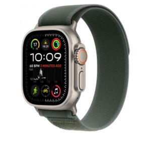 Apple MXTP3ZM/A accessorio indossabile intelligente Band Verde Nylon, Poliestere, Spandex, Titanio (APPLE WATCH 49 GREEN N TI TL M/L)