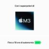 Apple MacBook Air 13: Chip M3 con CPU 8-core e GPU 10-core, 512GB SSD - Grigio siderale (Apple MacBook Air - M3 - M3 10-core GPU - 24 GB RAM - 512 GB SSD - 13.6 IPS 2560 x 1664 [WQXGA] - Wi-Fi 6E, Bluetooth - grigio spazio - tast: italiana)