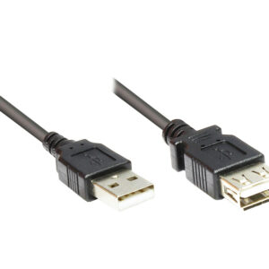 Alcasa 2511-OF01S cavo USB 0,15 m USB 2.0 USB A Nero