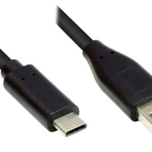 Alcasa GC-M0118 cavo USB 2 m USB 2.0 USB A USB C Nero