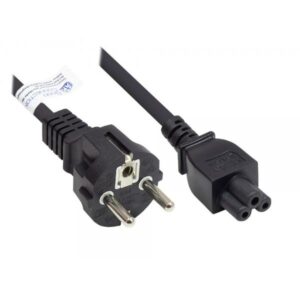 Alcasa P0005-S030 cavo di alimentazione Nero 3 m Spina di alimentazione di tipo E+F Accoppiatore C5