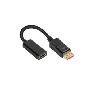 Alcasa DP-AD09 cavo e adattatore video 0,2 m DisplayPort HDMI Nero