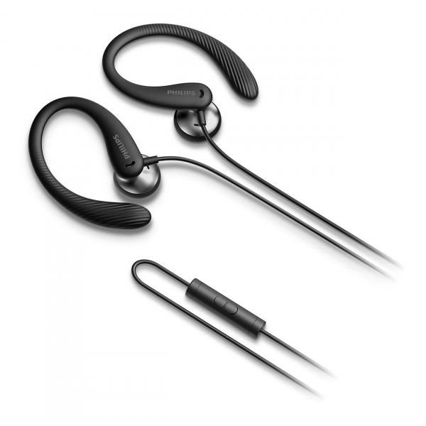 Philips Cuffie Sport In Ear A1105BK-00 Auricolari con Archetto Nero