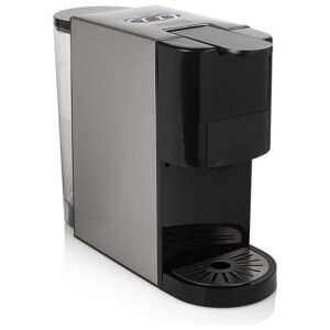 Princess 249450 Macchina da Caffe' Multi Capsule Compatibile con Caffe' Macinato Capsule Dolce Gusto e Nespresso Capacita' 0,8 Litri Pressione 19 bar Acciaio Inox