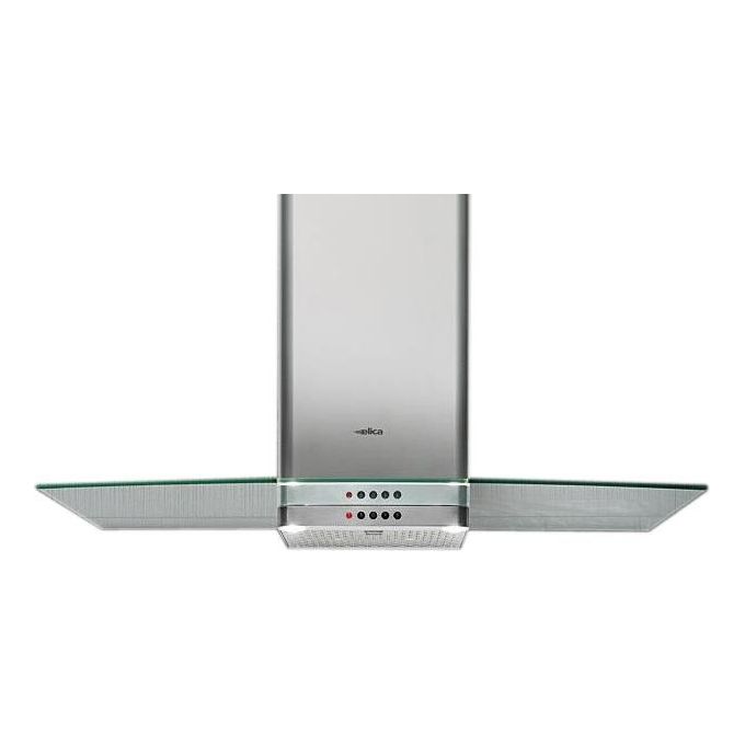 Elica 68516391A Flat Glass IX-A-60 – Cappa a parete aspirante 60 cm, 336 m³-h, Classe D, 62 dB, Comandi meccanici, 3 velocita', Filtro antigrasso in alluminio, Illuminazione LED 2x2,5 W, Acciaio inox e vetro
