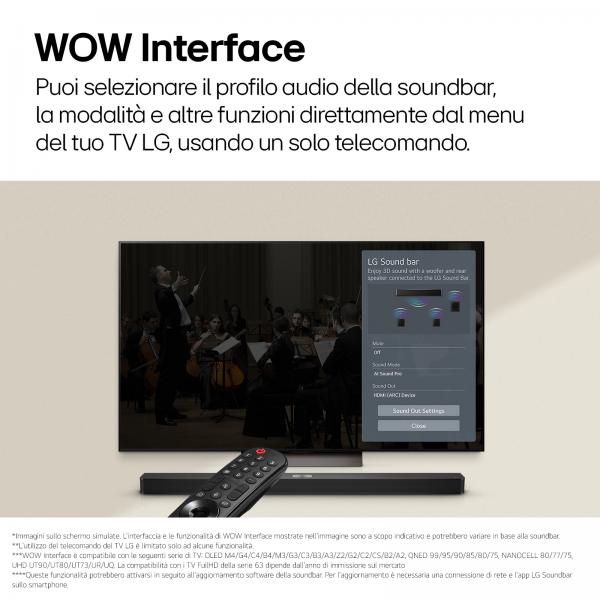 Lg Soundbar S40T 300w su 2.1 canali dolby digital dts subwoofer wireless bluetooth