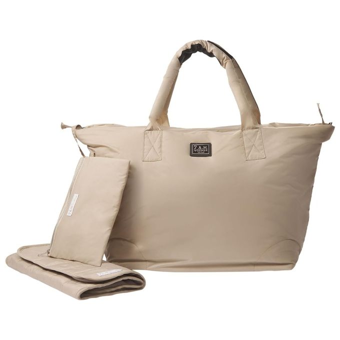 7AM ENFANTS Roma Bag Borsa da Passeggino Large Beige ideale per organizzare e trasportare accessori per bambini