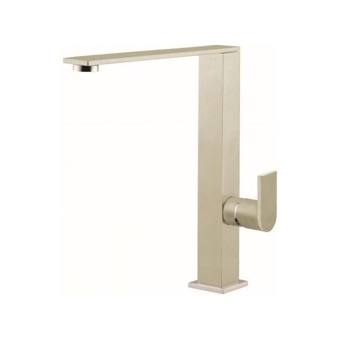 ELLECI Flat MKKFLA95 Miscelatore Monocomando con Canna Girevole in Keratek Champagne per Cucina Moderna