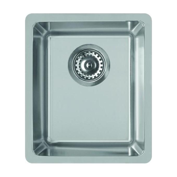 Elleci Space 340 R15 (cod. LIC340SACPUN15) – Lavello sottotop 1 vasca, Acciaio inox satinato, 40x50 cm, sottotop, Inox satinato