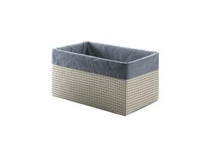 Gedy Scatola Lavanda Richiudibile Piccola Lavanda Grigio Rafia 12x21x15 Cm