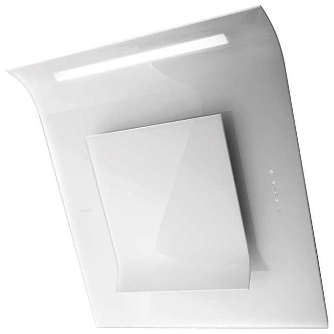Elica PRF0010418B SINFONIA WH-F-80 – Cappa a parete filtrante 80 cm, 755 m³-h, Classe B, 70 dB, Controllo touch, 4 velocita' (3 + intensiva), Filtro antigrasso in alluminio multilayer, Illuminazione neon 2x14 W, Vetro bianco