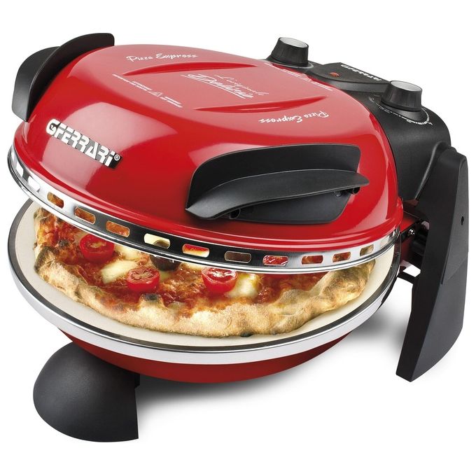 G3 Ferrari G1000602 Delizia Forno Pizza Elettrico 1200W Rosso per la cottura perfetta delle pizze e altri alimenti con design compatto e funzionale