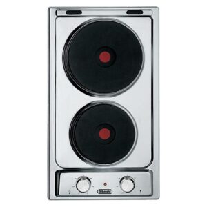 De Longhi I 23-2 ER Linea Domino Piano cottura Elettrico 2 Piastre rapide 30 cm Acciaio Inox