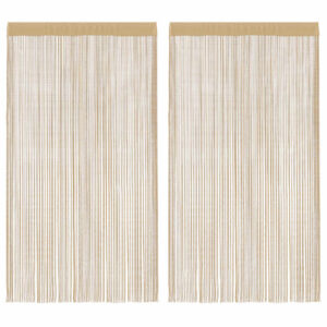 2 Pz Tende a Fili 140x250 cm Beige