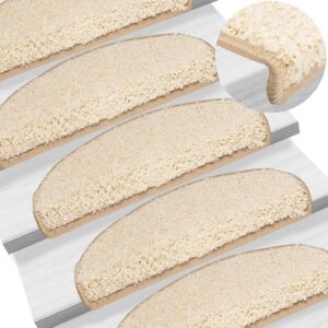 Tappetini per Scale 15 pz Crema 65x21x4 cm