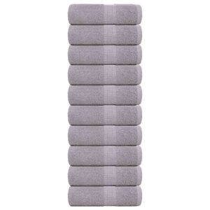 Asciugamani per Sapone 10 pz Grigio 30x30cm 360g/m² 100% Cotone
