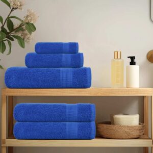 Set Asciugamani 8 pz Blu 360 gsm 100% Cotone