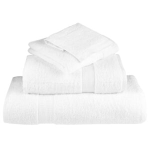 Salviette Premium SOLUND 4 pz Bianche 30x30 cm 600gsm
