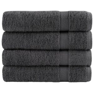 Asciugamani Premium SOLUND 4 pz Antracite 50x100 cm 600gsm