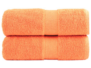 Asciugamani Ospiti SOLUND 2 pz Arancioni 30x50 cm 600 g/m²