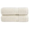 Asciugamani per Ospiti SOLUND 2 pz Crema 30x50 cm 600 g/m²
