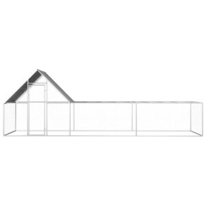 Pollaio 6x2x2 m in Acciaio Zincato
