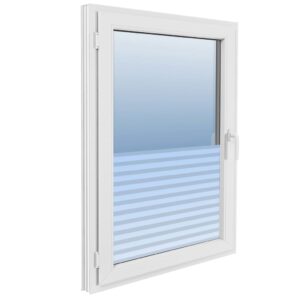 Pellicola per Finestra Design Smerigliato Strisce 0,9x100 m PVC