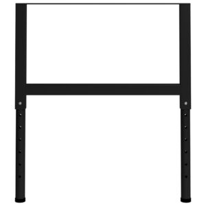 Telai per Banco da Lavoro 2 pz in Metallo 85x(69-95,5) cm Neri